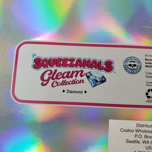 Squeezamals Gleam Collection Platinum with Mystery Plush Beverly Hills Co. New - Picture 14 of 16